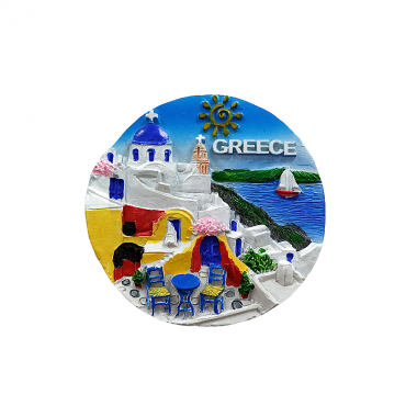 Tουριστικό μαγνητάκι Souvenir – Σετ 12pcs - Resin Magnet - 678243