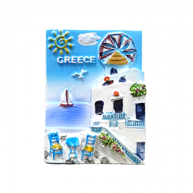 Tουριστικό μαγνητάκι Souvenir – Σετ 12pcs - Resin Magnet - Greece - 678261