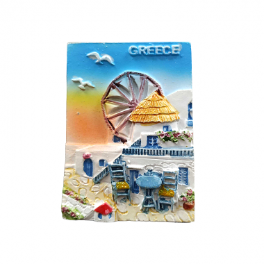 Tουριστικό μαγνητάκι Souvenir – Σετ 12pcs - Resin Magnet - 678262