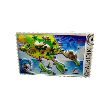 Tουριστικό μαγνητάκι Souvenir – Σετ 12pcs - Resin Magnet - Halkidiki - 678301