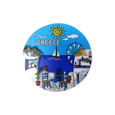 Tουριστικό μαγνητάκι Souvenir – Σετ 12pcs - Resin Magnet - Greece - 678331