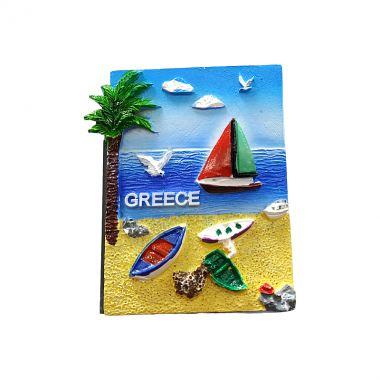 Tουριστικό μαγνητάκι Souvenir – Σετ 12pcs - Resin Magnet - Greece - 678340