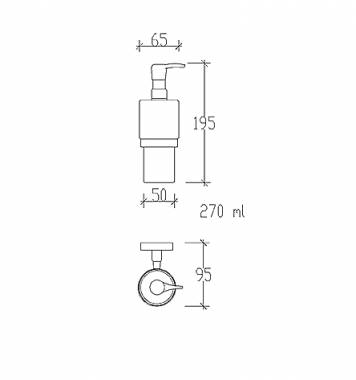 71219 MARE DISPENSER ΤΟΙΧΟΥ ΓΥΑΛΙΝΟ