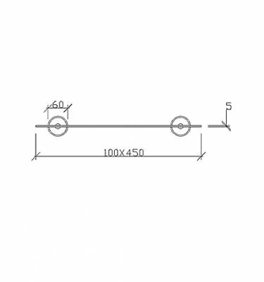 71401 SOLO ΕΤΑΖΙΕΡΑ ΓΥΑΛΙΝΗ 45cm