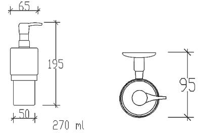 71419 SOLO DISPENSER ΤΟΙΧΟΥ ΓΥΑΛΙΝΟ