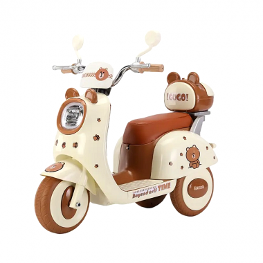 Παιδικό ηλεκτροκίνητο τρίκυκλο scooter - BBF-318 - 731114 - Brown