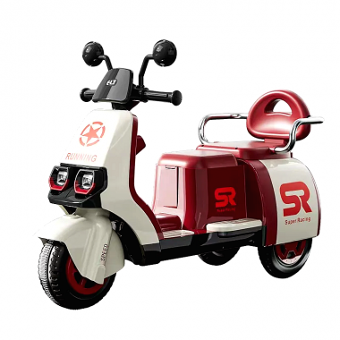 Παιδικό ηλεκτροκίνητο τρίκυκλο scooter - BJQ-SR - 731115 - Red/White