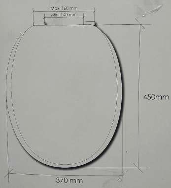 Κάλυμμα-Καπάκι λεκάνης τουαλέτας - WP807 - 1.9kg - 802080