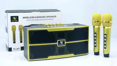 Ασύρματο ηχείο Bluetooth με 2 μικρόφωνα Karaoke - YS-201 - 887158