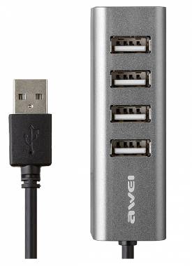 Αντάπτορας USB 2.0 Hub με 4 θύρες - CL-122 - AWEI - 888063