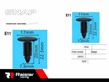 Σετ συνδετήρες αυτοκινήτου - 10pcs - R-F16101-10 - 180871