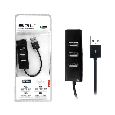 Αντάπτορας USB Hub με 3 θύρες - 303P - 12cm - 095950