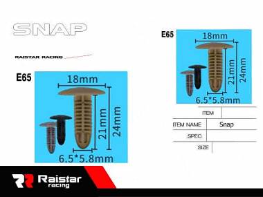 Σετ συνδετήρες αυτοκινήτου - 10pcs - R-F16101-25 - 180872