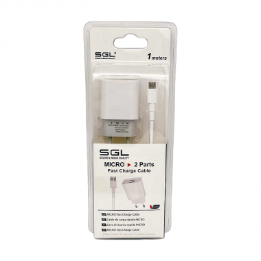 Αντάπτορας φόρτισης με καλώδιο - Micro USB - Quick Charge - D13-S2 - 1m - 099569