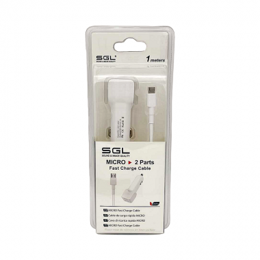 Φορτιστής αναπτήρα αυτοκινήτου - Micro USB - D13-V2 - 1m - 099682