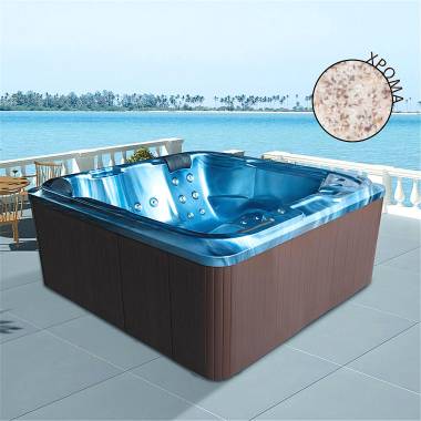 Σύστημα τζακούζι SPA εξωτερικού χώρου Beige M-3362 KARAG 220x210x90cm