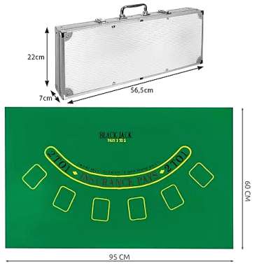 OLYMPUS Σετ Ποκερ - Poker Set με 500 μάρκες υψηλής ποιότητας και βαλιτσάκι απο αλουμίνιο