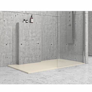 Ντουζιέρα τετράγωνη υψηλής αντοχής PIETRA Cream KARAG 90x90x2,5cm