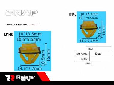 Σετ συνδετήρες αυτοκινήτου - 10pcs - R-F16101-22 - 180866