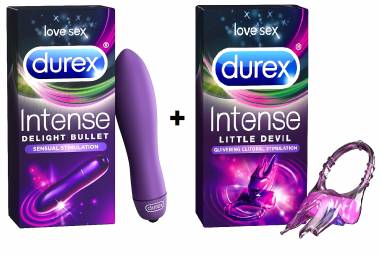 Durex Delight Bullet 9cm + Durex Intense Little Devil