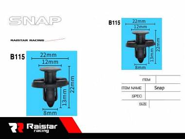 Σετ συνδετήρες αυτοκινήτου - 10pcs - R-F16101-17 - 180859