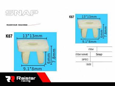 Σετ συνδετήρες αυτοκινήτου - 10pcs - R-F16101-28 - 180875