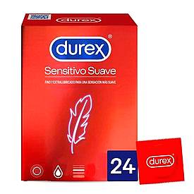 Durex Durex Sensitive Προφυλακτικά Λεπτά για Μεγαλύτερη Ευαισθησία, 24τεμ