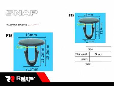 Σετ συνδετήρες αυτοκινήτου - 10pcs - R-F16101-23 - 180868