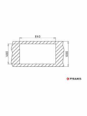 Pyramis Amaltia 2B Ένθετος Νεροχύτης Inox Σαγρέ Μ86xΠ50cm Ασημί 107121201