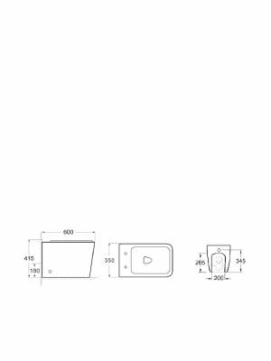 Karag LT Λεκάνη Δαπέδου Rimless Λευκή LT003DR