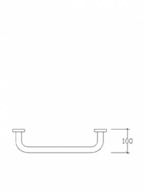 Tema 74216 Λαβή Μπάνιου Inox ΑΜΕΑ 30cm Ασημί