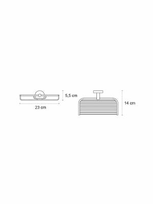 Karag Uno 130466 Σαπουνοθήκη Επιτοίχια Inox White Matt