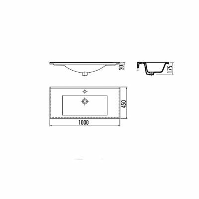 SU100  ΝΙΠΤΗΡΑΣ ΕΠΙΠΛΟΥ SLIM 100 cm (TR)