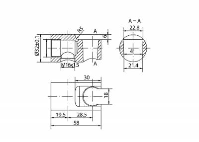 A03-01  ΕΠΙΤΟΙΧΗ ΠΑΡΟΧΗ 1/2’’ΜΕ ΒΑΣΗ ΣΤΗΡΙΞΗΣ ΤΗΛΕΦΩΝΟΥ ΣΤΡΟΓΓΥΛΗ