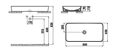 UL080 ULTRA ΝΙΠΤΗΡΑΣ 40x80cm