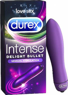 2X Durex Intense Delight Bullet 9cm Purple