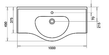 YAK100 ΝΙΠΤΗΡΑΣ ΕΠΙΠΛΟΥ 100cm