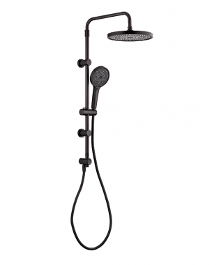 53400 N ROMA ΣΤΗΛΗ ΝΤΟΥΖ PUSH BUTTON 2 ΕΞΟΔΩΝ BLACK MATT53400 N ROMA SHOWER SET BLACK MATT