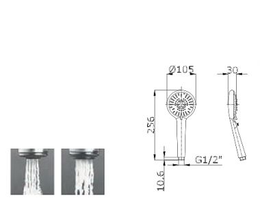 443 ΤΗΛΕΦΩΝΟ ΝΤΟΥΖ F2443 HAND SHOWER F2