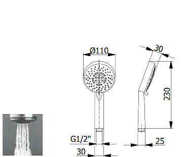 436 ΤΗΛΕΦΩΝΟ ΝΤΟΥΖ F1436 HAND SHOWER F1