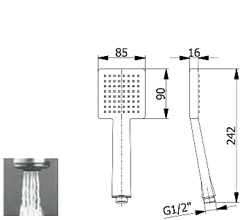 365 ΤΗΛΕΦΩΝΟ ΝΤΟΥΖ F1365 HAND SHOWER F1