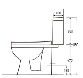 EC 310 AMEA ΛΕΚΑΝΗ Χ.Π PEC 310 HANDICAPPED PAN LOW PRESSURE P-TRAP